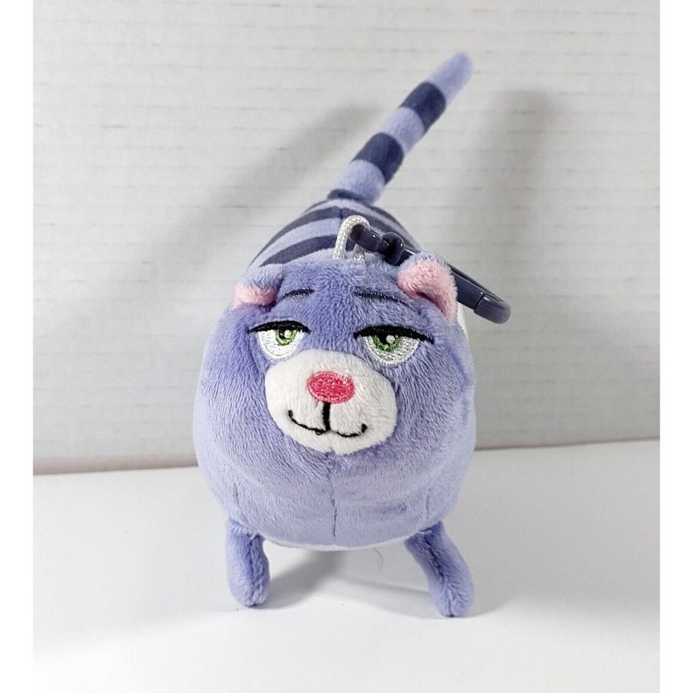 The Secret Life of Pets Movie Character Chloe 7" Plush Purple Cat Clip On